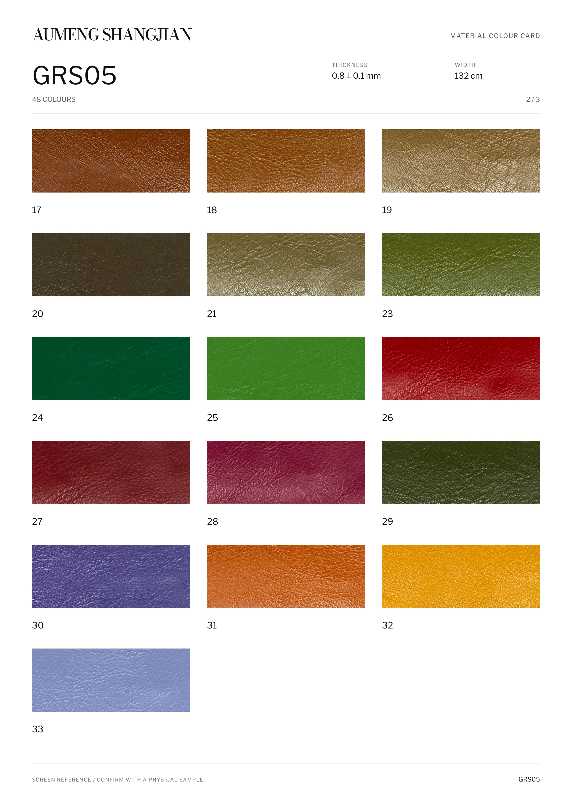 GRS05 Mixed tumbled grain · Electronic colour card · 2 / 3